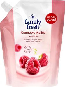 Family Fresh FAMILY FRESH_Hand Soap nawilżające mydło do rąk Kremowa Malina Refill 750ml 1