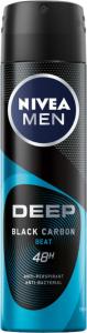 Nivea NIVEA_Men Deep Black Carbon Beat antyperspirant z aktywnym węglem spray 150ml 1