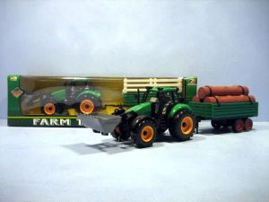 Hipo Traktor z przyczepą i szuflą (H4734) 1