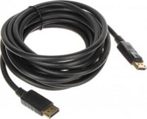 Kabel DisplayPort - DisplayPort 5m czarny (DP-W/DP-W-5.0M) 1