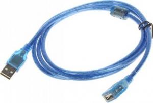 Kabel USB USB-A - USB-A 1.5 m Niebieski (USB-WG/1.5M) 1
