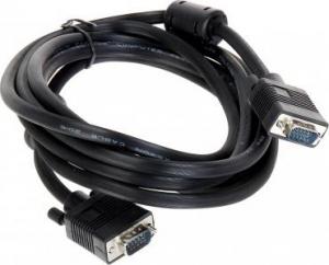 Kabel D-Sub (VGA) - D-Sub (VGA) 3m czarny (VGA-3.0-WW/F) 1
