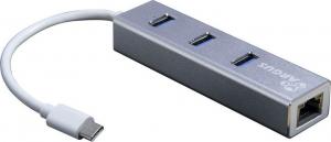 HUB USB Argus Argus 1x RJ-45  + 3x USB-A 3.0 (88885472) 1
