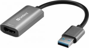 Adapter USB Sandberg USB - HDMI Szary  (134-19) 1