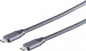 Kabel USB Sandberg USB-C - USB-C 2 m Szary (13-47030) 1