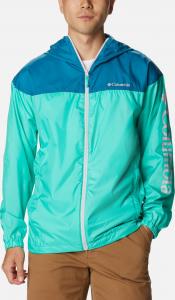 Kurtka męska Columbia Flash Challenger Novelty Windbreaker turkusowa r. M 2