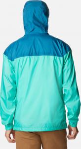 Kurtka męska Columbia Flash Challenger Novelty Windbreaker turkusowa r. M 3