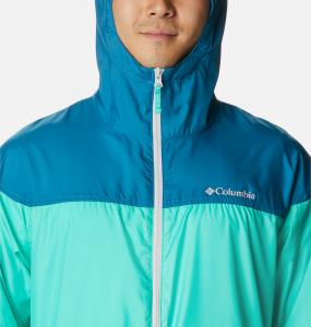 Kurtka męska Columbia Flash Challenger Novelty Windbreaker turkusowa r. M 5