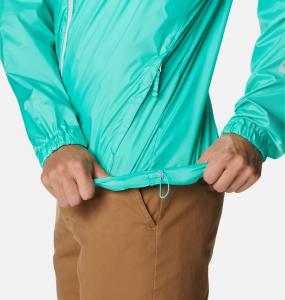 Kurtka męska Columbia Flash Challenger Novelty Windbreaker turkusowa r. M 7
