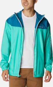 Kurtka męska Columbia Flash Challenger Novelty Windbreaker turkusowa r. M 8