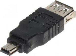 Adapter USB miniUSB - USB Czarny  (USB-W-MINI/USB-G) 1