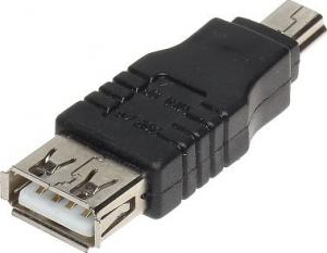 Adapter USB USB-A - MiniUSB Czarny  (USB-W-MINI/USB-G) 2