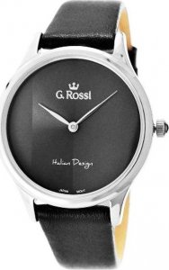 Zegarek Gino Rossi Czarny Zegarek Damski G.Rossi 11765A-1A1 Srebrna koperta 2