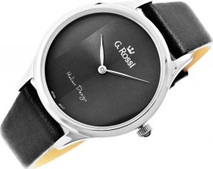 Zegarek Gino Rossi Czarny Zegarek Damski G.Rossi 11765A-1A1 Srebrna koperta 6