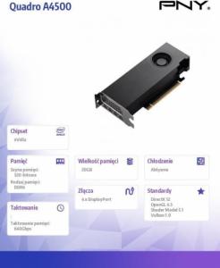 Karta graficzna PNY Quadro A4500 20GB GDDR6 (VCNRTXA4500-SB) 5