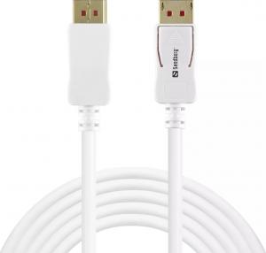 Kabel Sandberg DisplayPort - DisplayPort 2m biały (509-15) 1