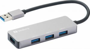 HUB USB Sandberg Saver 4x USB-A 2.0 (333-67) 1