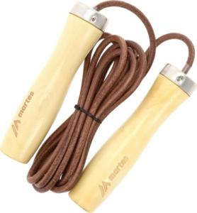 Skakanka sportowa Martes Skakanka skórzana Martes Skipo brązowa 275cm 2