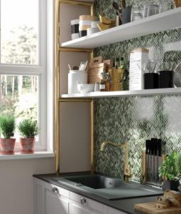 Bateria kuchenna Deante Tamizo stojąca złota (BQT Z63M) 2