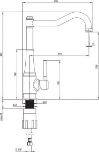 Bateria kuchenna Deante Tamizo stojąca złota (BQT Z63M) 4