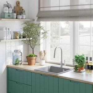 Bateria kuchenna Deante Lima stojąca chrom (BBM_F72M) 2