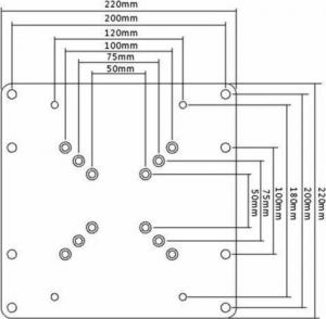 Fiber Novelty Płyta montażowa Adapter-Vesa 26'' - 55'' 3