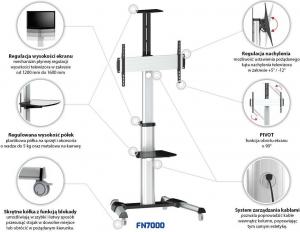 Fiber Novelty Stojak podłogowy FN 7000 37'' - 70'' 3