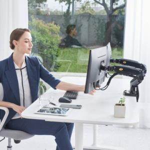 NB Uchwyt biurkowy na 2 monitory 17" - 27" (F160B) 4