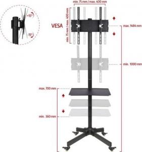 Ergosolid Stojak podłogowy Falco 24 32'' - 55'' 2