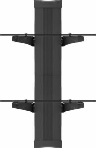 Ergosolid OVI-S2 - Półka audio/video/DVD hartowane szkło, bardzo wysoka jakość wykonania 2