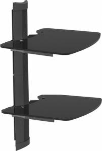 Ergosolid OVI-S2 - Półka audio/video/DVD hartowane szkło, bardzo wysoka jakość wykonania 4