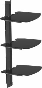 Ergosolid OVI-S3 - Półka audio/video/DVD hartowane szkło, bardzo wysoka jakość wykonania 7