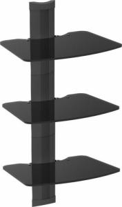 Ergosolid OVI-S3 - Półka audio/video/DVD hartowane szkło, bardzo wysoka jakość wykonania 8