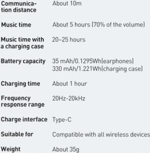 Słuchawki Baseus E3 (NGTW080001) 4