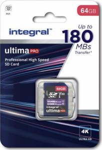 Karta Integral UltimaPro SDXC 64 GB Class 10 UHS-I/U3 V30 (INSDX64G-180V30) 2