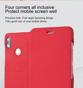 Lenuo Etui flip z klapką Lenuo LeDream do Xiaomi Redmi S2 czerwone 3