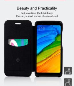 Lenuo Etui flip z klapką Lenuo LeDream Xiaomi Redmi 5 Czarny 10