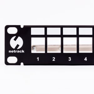 NetRack Patch panel 10" 12x slot keystone FTP (104-23) 2
