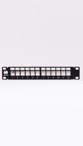 NetRack Patch panel 10" 12x slot keystone FTP (104-23) 3