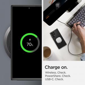 Spigen Etui Braders Spigen Liquid Air do Galaxy S22 Ultra Matte Black 11