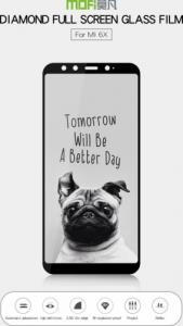 MOFI Szkło hartowane na pełny ekran MOFI do Xiaomi Mi A2 / 6X czarne 2