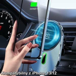 Usams Uchwyt magnetyczny do samochodu Magnetic Car Wireless Charging 15W CD170DZ01 9