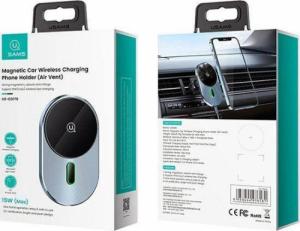 Usams Uchwyt magnetyczny do samochodu Magnetic Car Wireless Charging 15W CD170DZ01 10