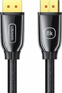 Kabel Usams DisplayPort - DisplayPort 2m czarny (6958444975276) 1