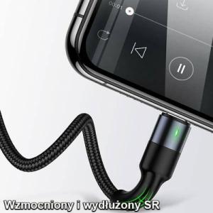 Kabel USB Usams Thunderbolt - USB-C + microUSB + Lightning 1.5 m Czarny (6958444968186) 10