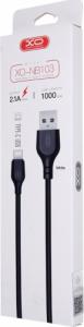 Kabel USB XO USB-A - USB-C 2 m Czarny (GSM108312) 2