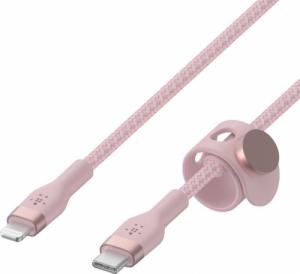 Kabel USB Belkin USB-C - Lightning 1 m Różowy (CAA011BT1MPK) 1