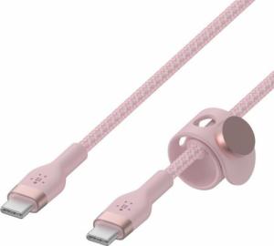 Kabel USB Belkin USB-C - USB-C 1 m Różowy (CAB011BT1MPK) 1