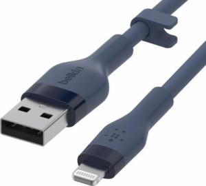 Kabel USB Belkin USB-A - Lightning 1 m Niebieski (CAA008BT1MBL) 1