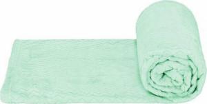 Springos Narzuta na łóżko, pled 200x220 cm tłoczony, dwustronny koc na kanapę jasna zieleń UNIWERSALNY 2